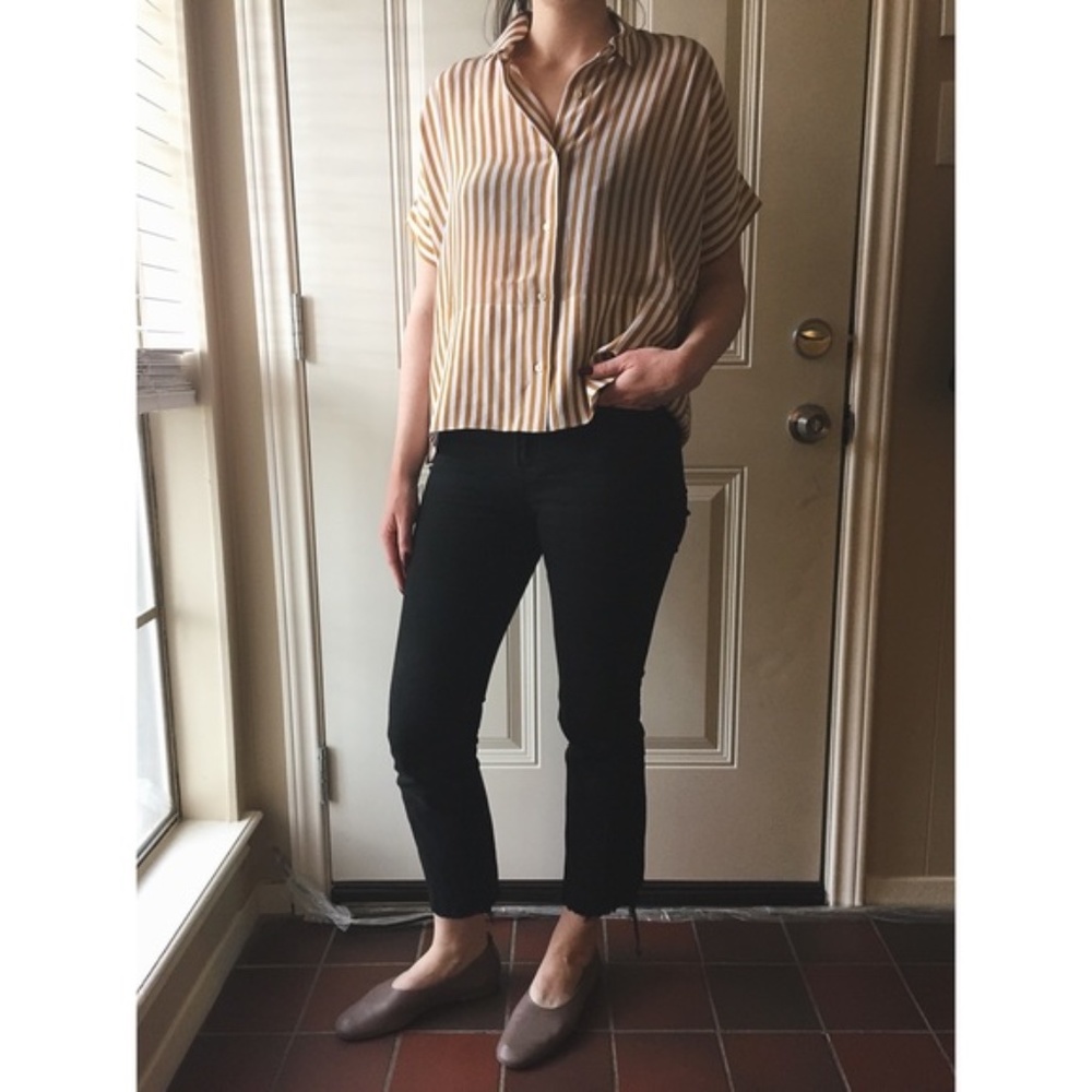 Everlane Black Kick Crop Flare 26